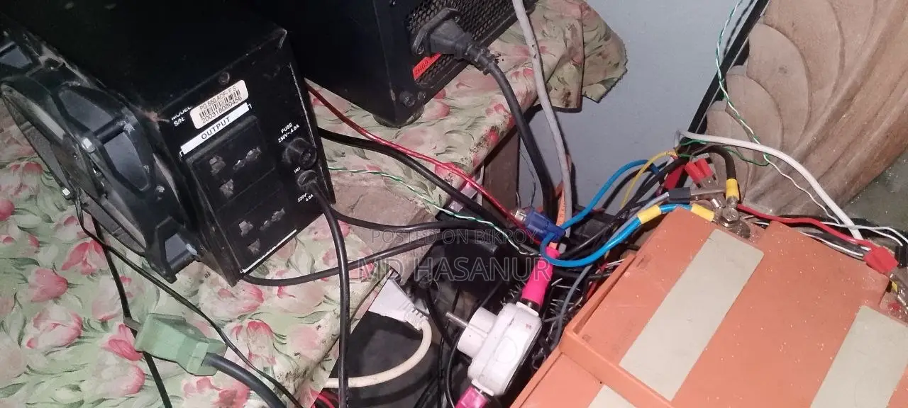 Power Guard Ups 650va Modified With 5-Inch Fan and Wire Installed