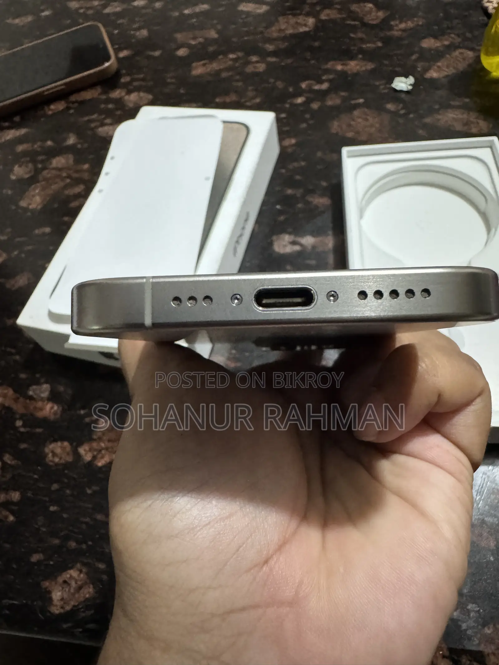 অ্যাপল আইফোন ১৫ প্রো ১২৮ জিবি সিলভার