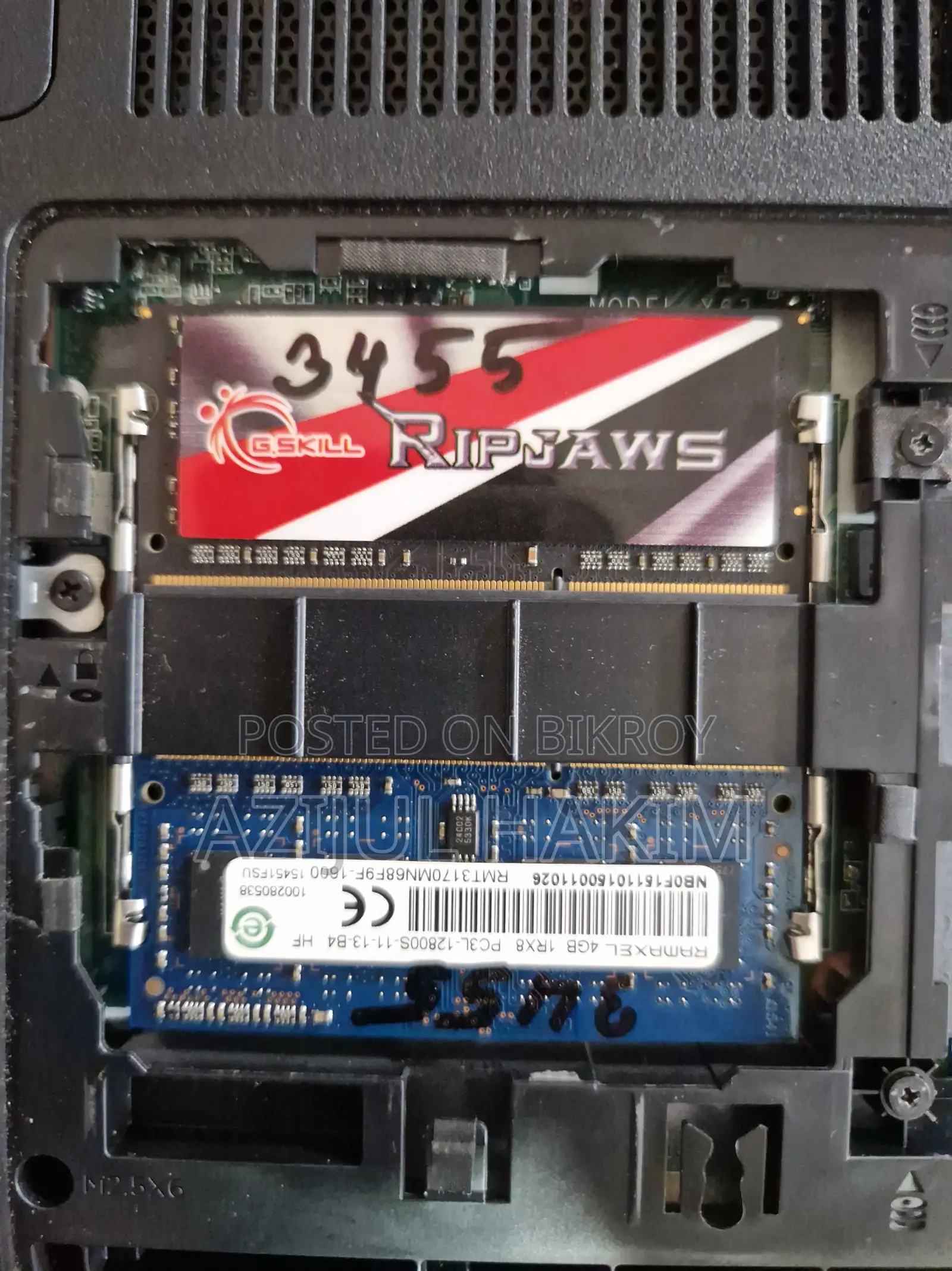 DDR3 Ram 4+4 = 8 GB Laptop Ram