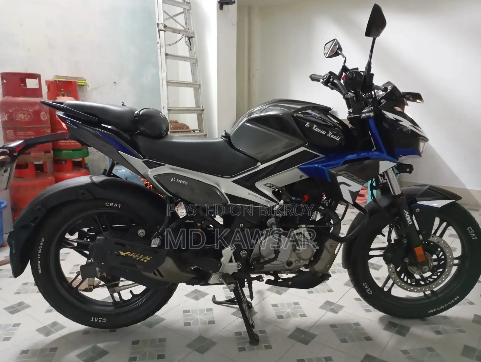 নতুন হিরো এক্সট্রিম ১২৫আর ২০২৫ নীল