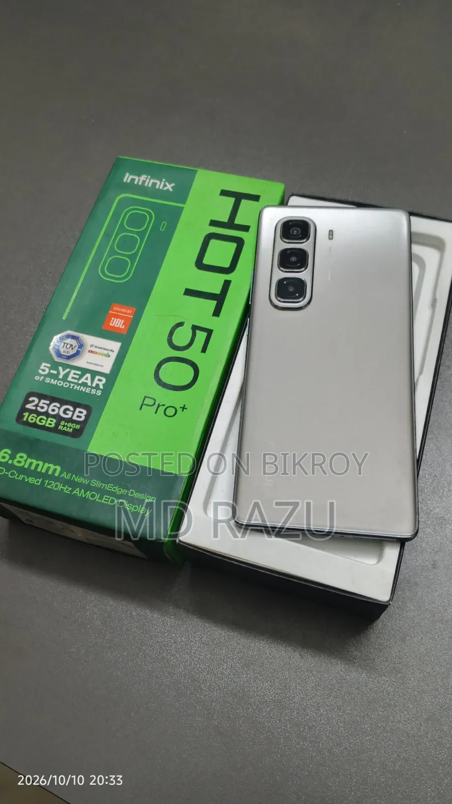 Infinix Hot 50 Pro+ 4G 256 GB Silver