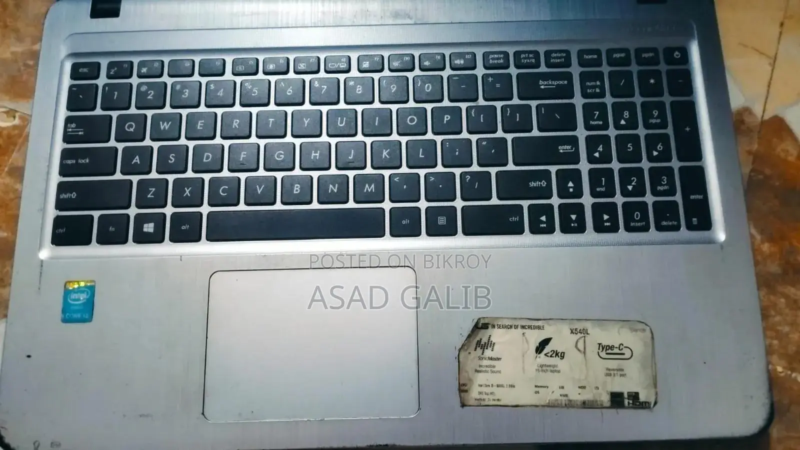 Laptop Asus X540LA 4GB Intel Core i3 SSD 128GB