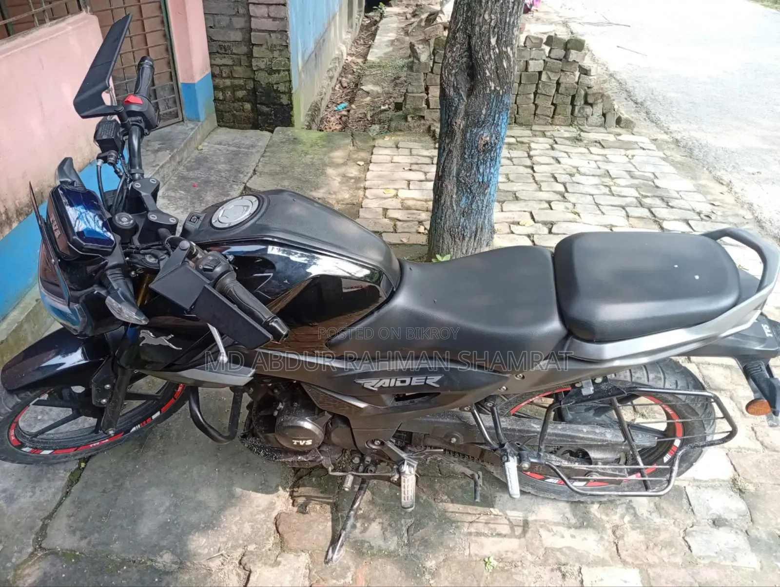 টিভিএস রাইডার ১২৫ ২০২৩ কালো