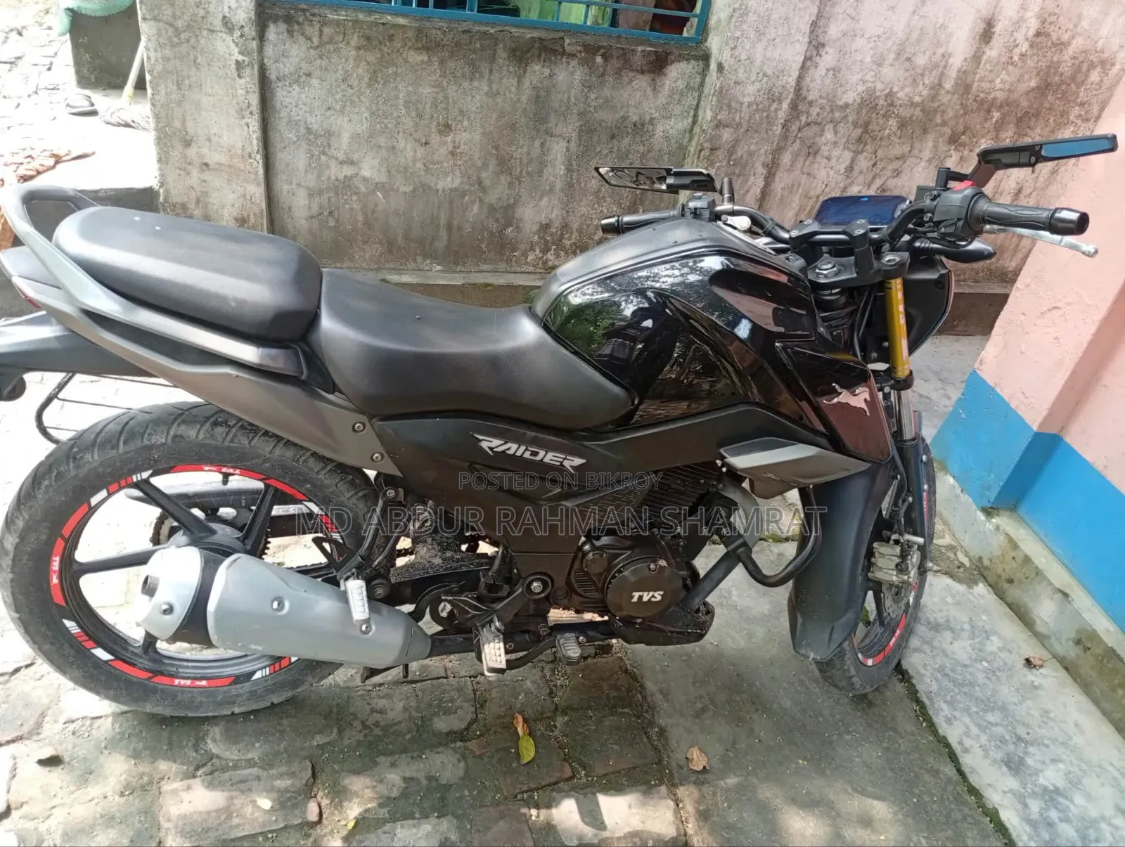 টিভিএস রাইডার ১২৫ ২০২৩ কালো
