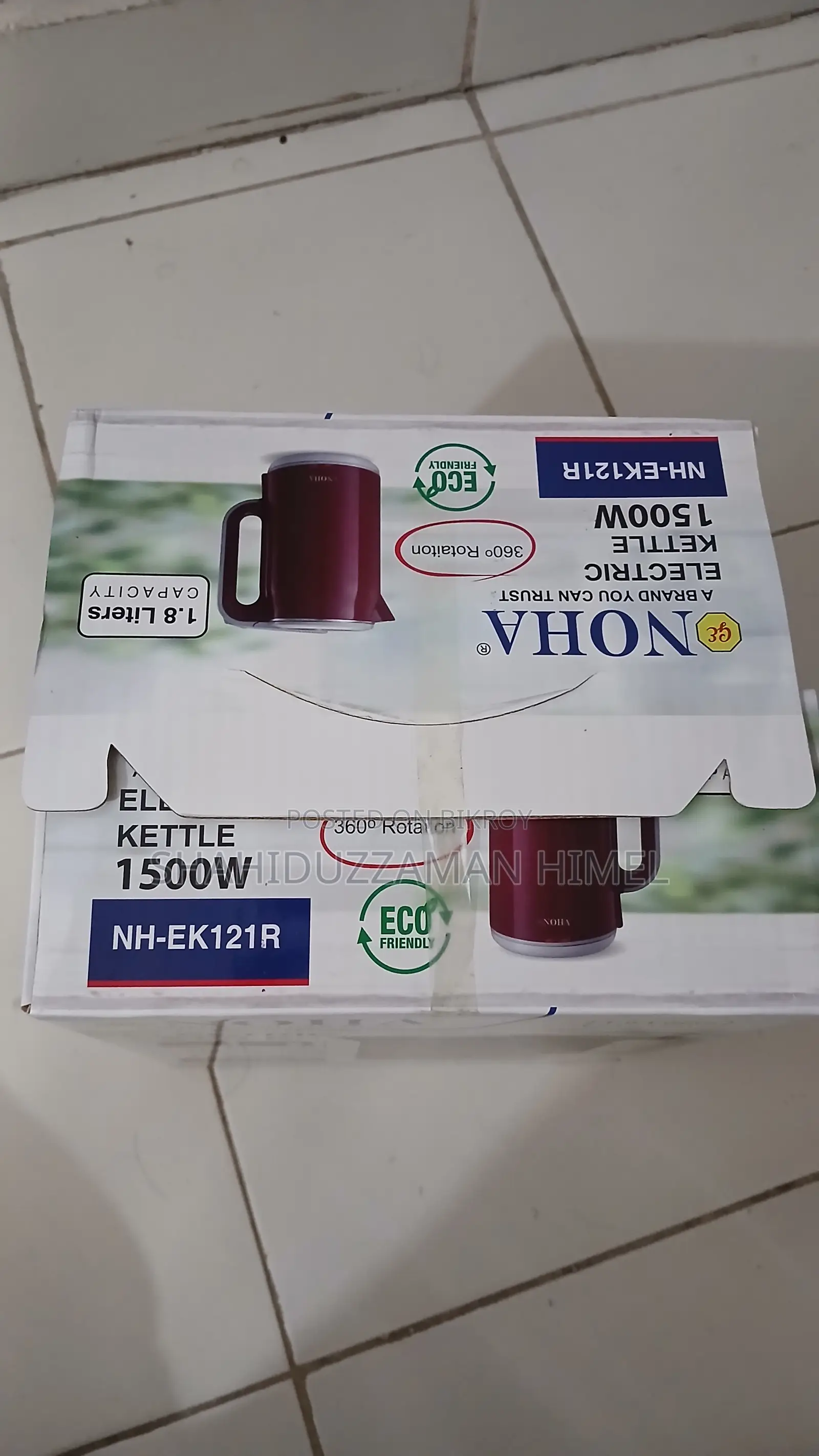 NOHA Premium Electric Kettle (1.8L & 2.5L) - Brand New