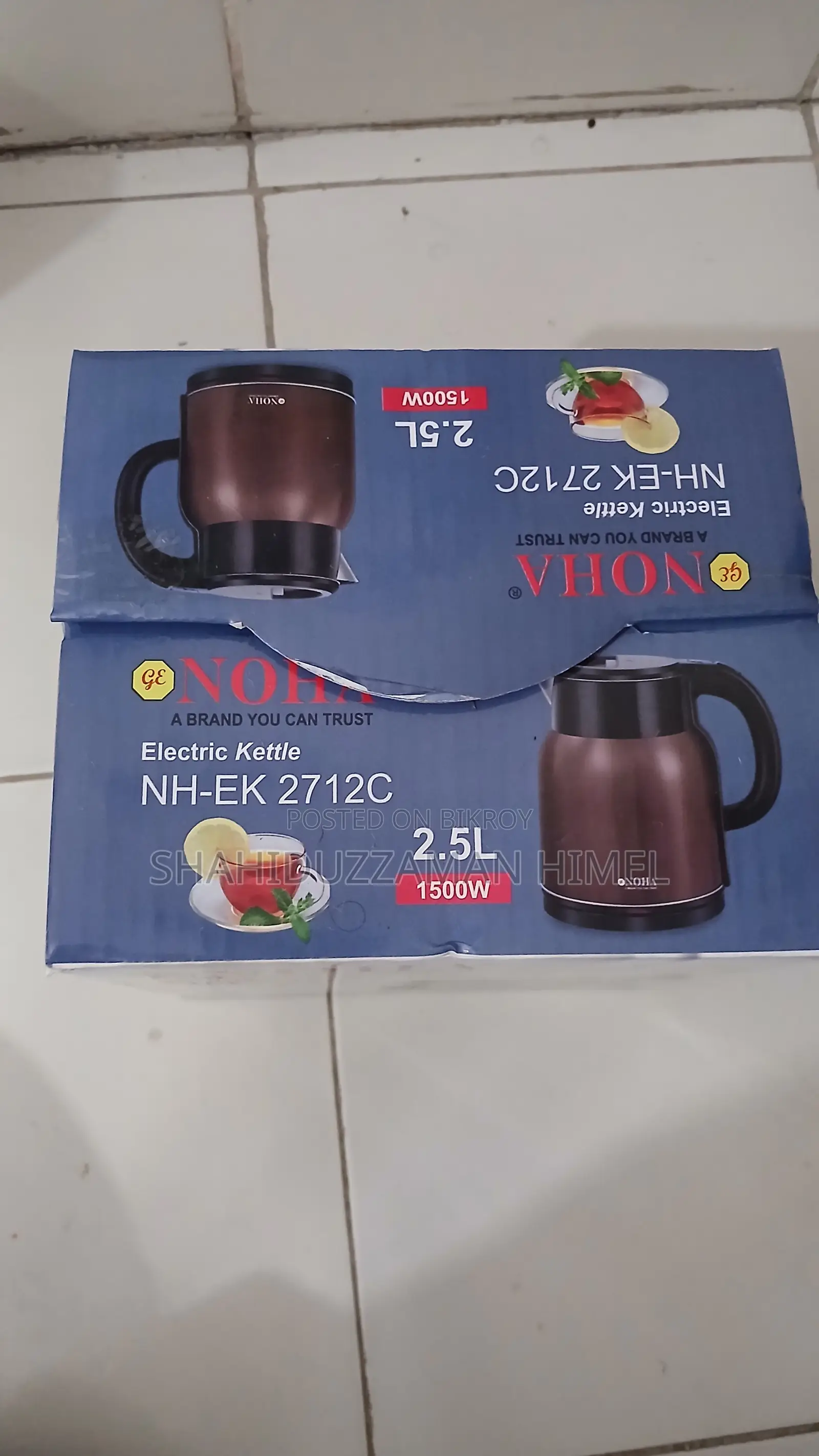 NOHA Premium Electric Kettle (1.8L & 2.5L) - Brand New