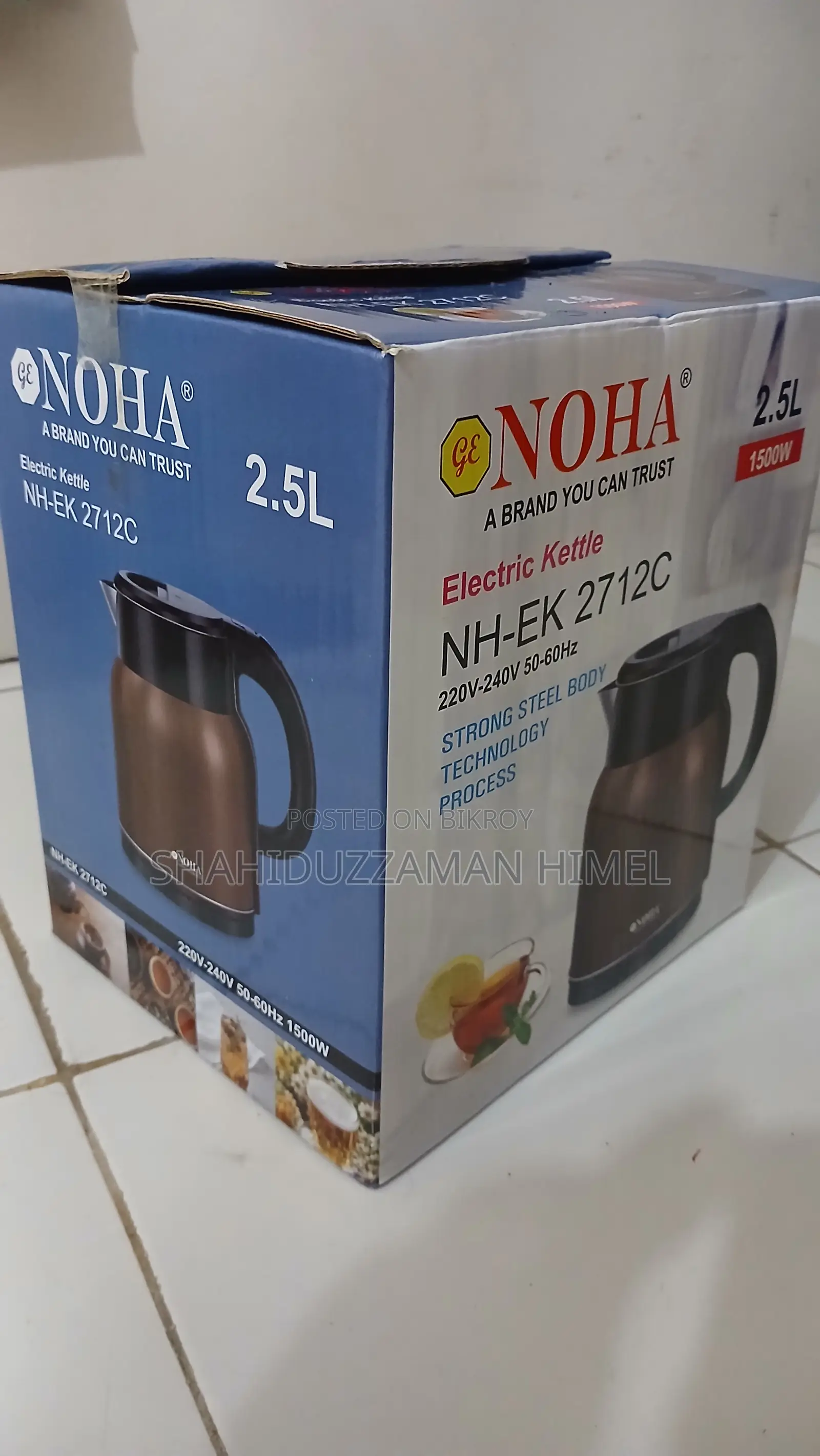 NOHA Premium Electric Kettle (1.8L & 2.5L) - Brand New