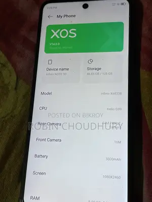 ইনফিনিক্স নোট ৩০ ১২৮ জিবি ব্ল্যাক