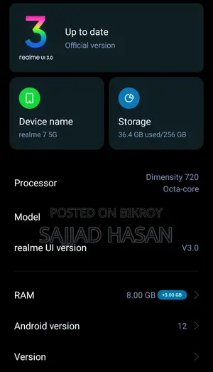 Realme 7 5G 128 GB Gray