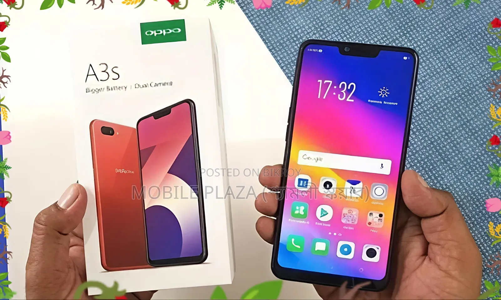 নতুন অপো এ৩এস ২৫৬ জিবি গোলাপি
