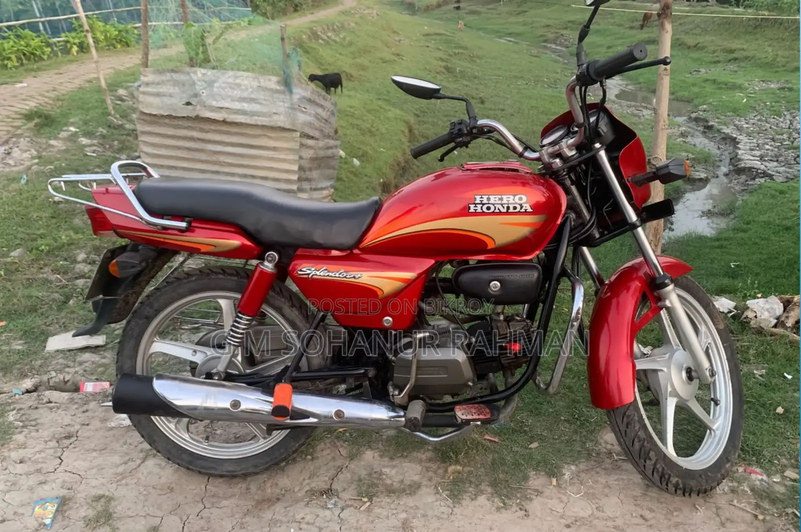 Hero Splendor Plus 2025 Red