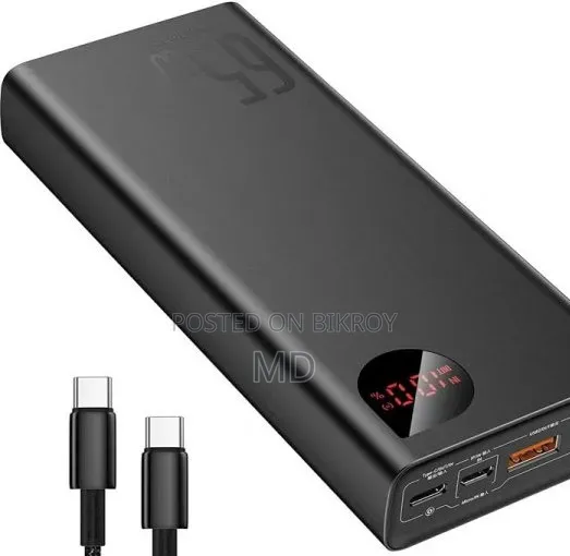 Baseus Adaman 65W 20000mAh Metal Digital Display Power Bank