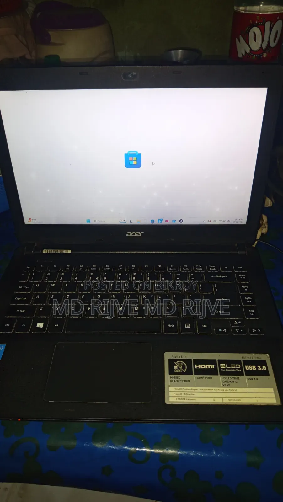 Laptop Acer 2GB SSD 500GB