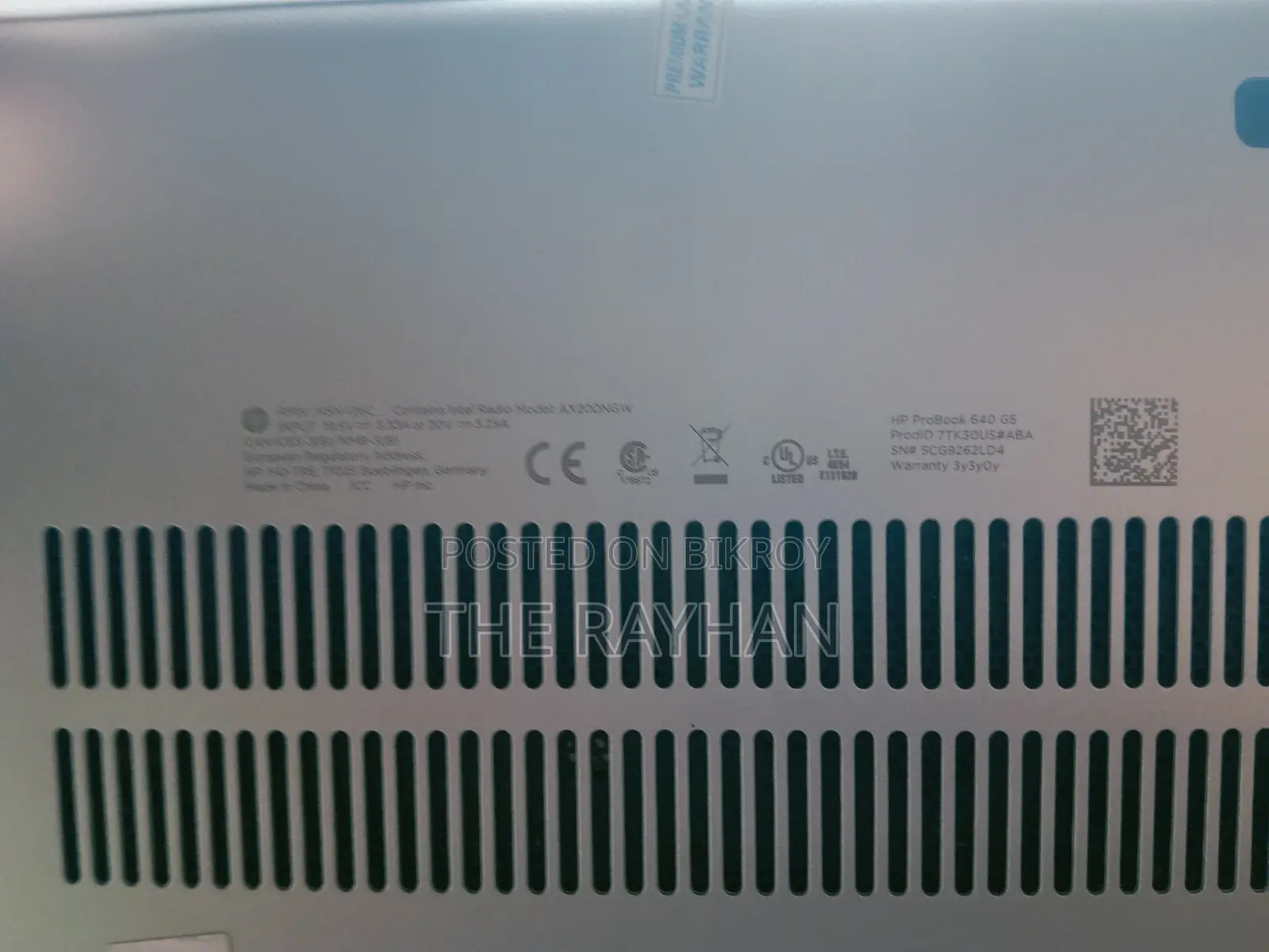 ল্যাপটপ HP ProBook 640 G5 8GB Intel Core i5 SSD 256GB