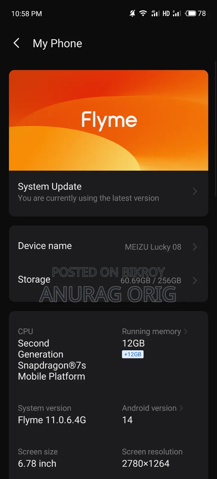 Meizu Lucky 08 256 GB White