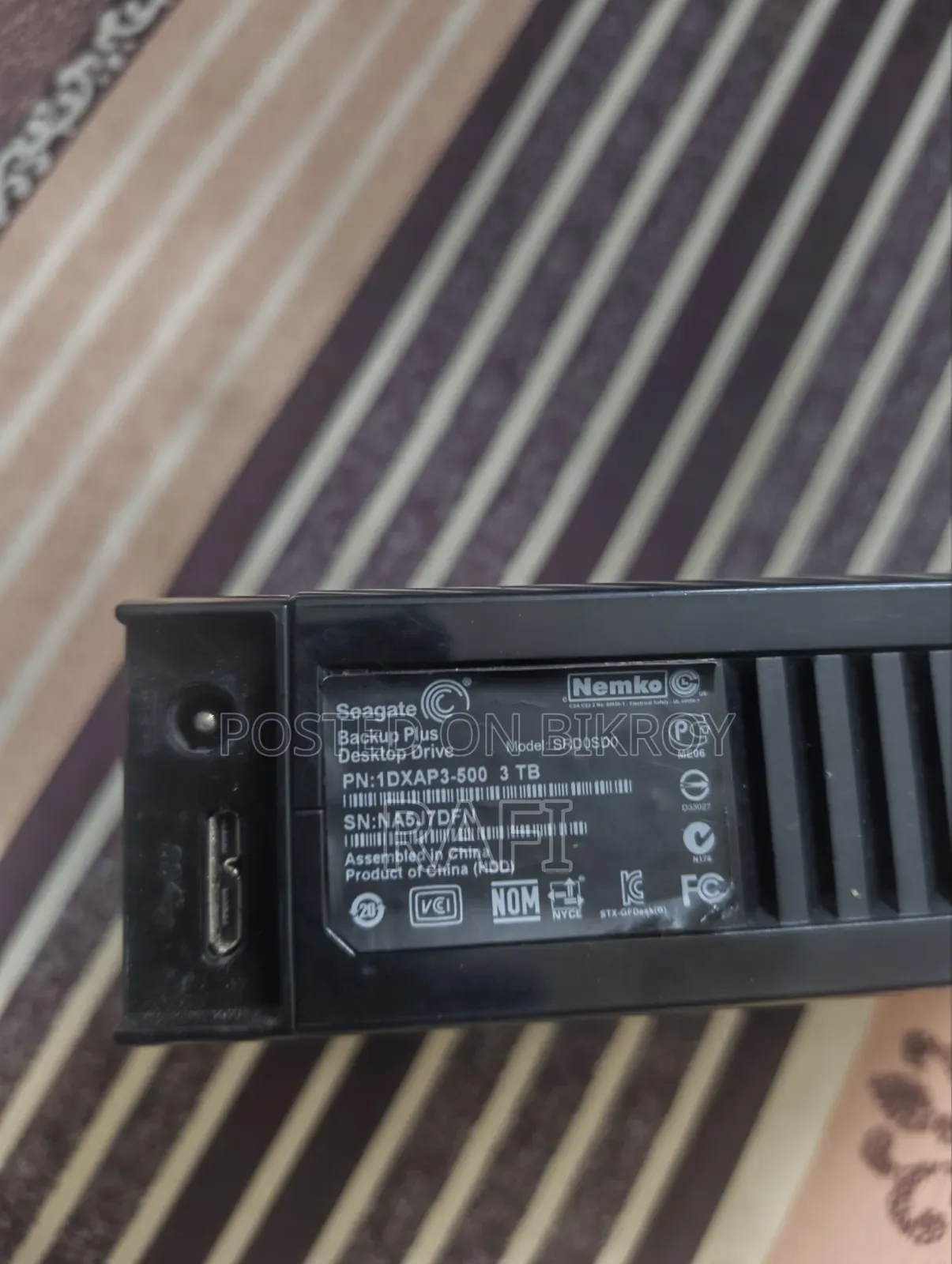 Seagate Backup Plus 3TB External HDD – Faulty, for Parts or Repair