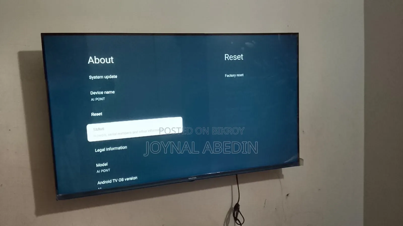 Walton C9 Series 43 Inches TV
