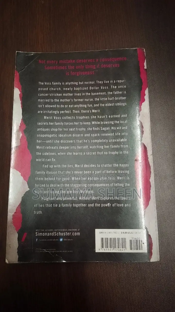 Without Merit Book by Colleen Hoover