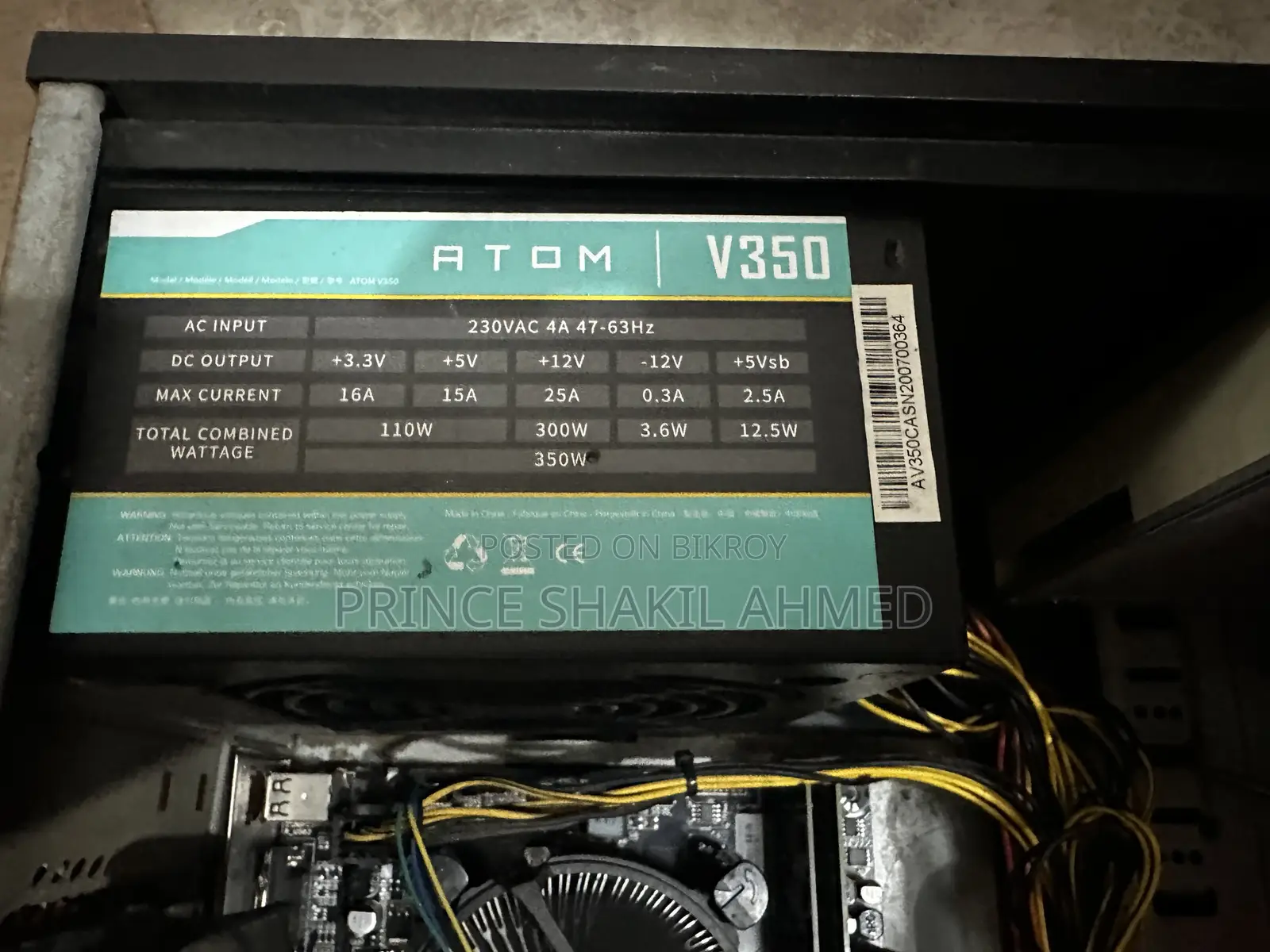 Desktop Computer 8GB RAM Intel Core i3 128GB SSD