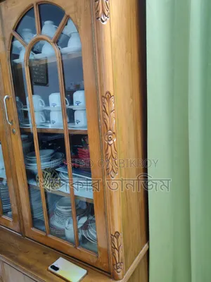 Teak wood showcase