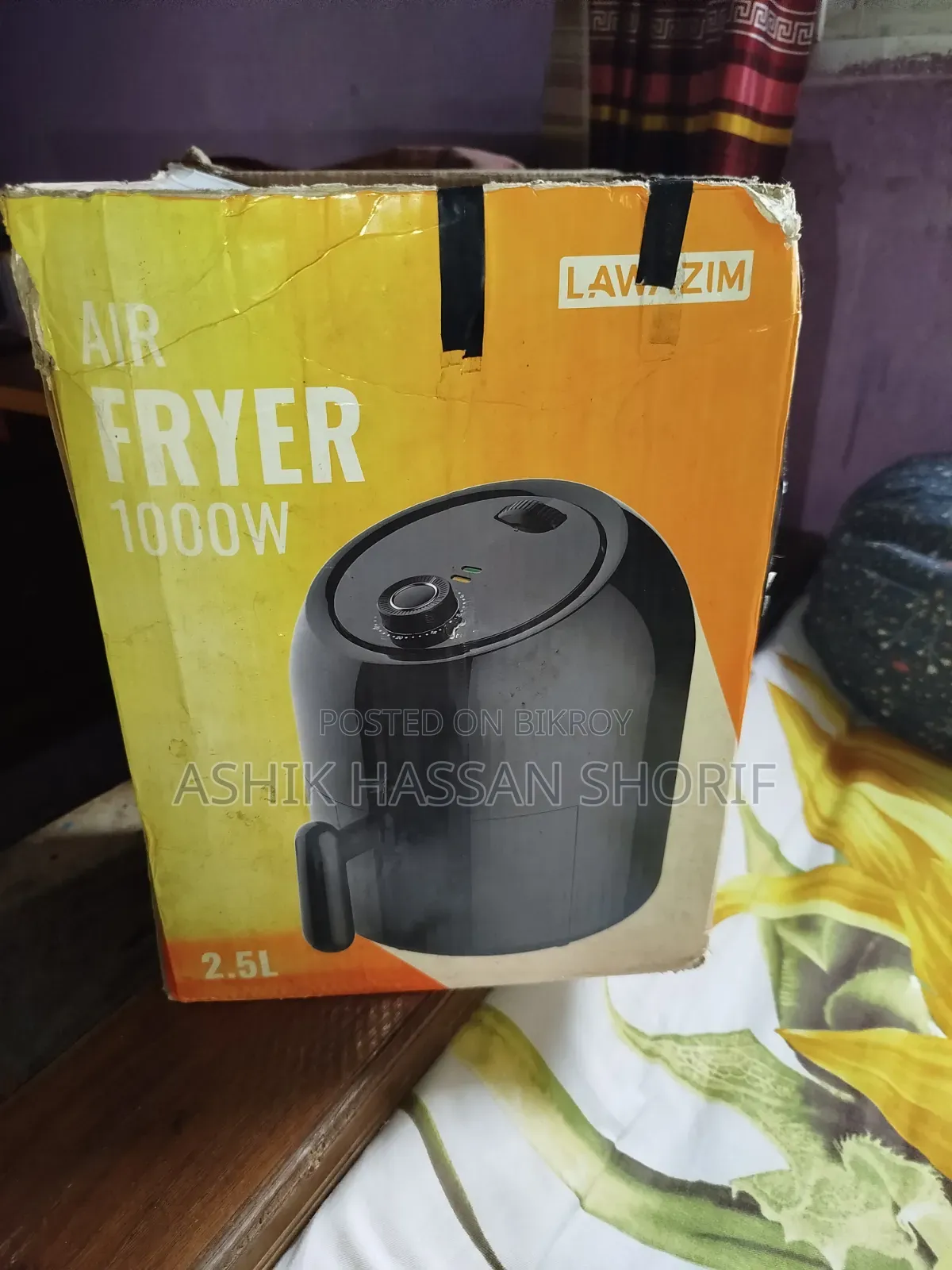 Lawazim Air Fryer 1000W, 2.5L