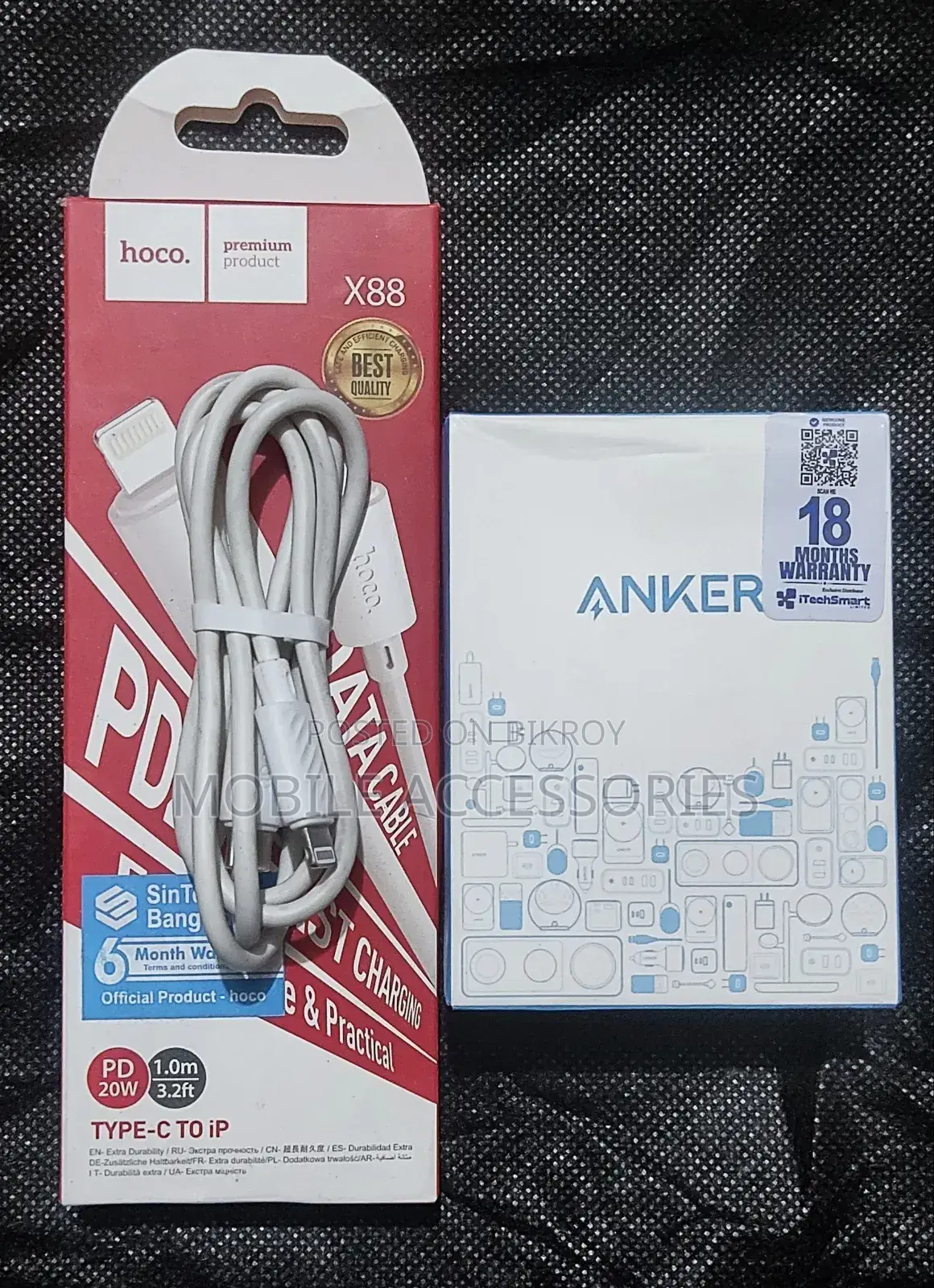 An ANKER charger for iPhone is for sale, please contact