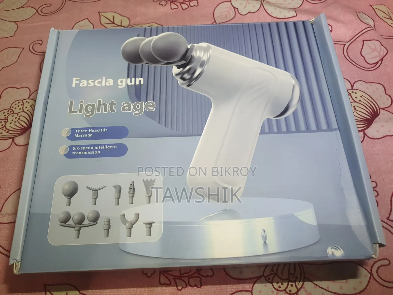 Rechargeable Electric Body Massage Gun - 3 Head & 6 Speed (New)