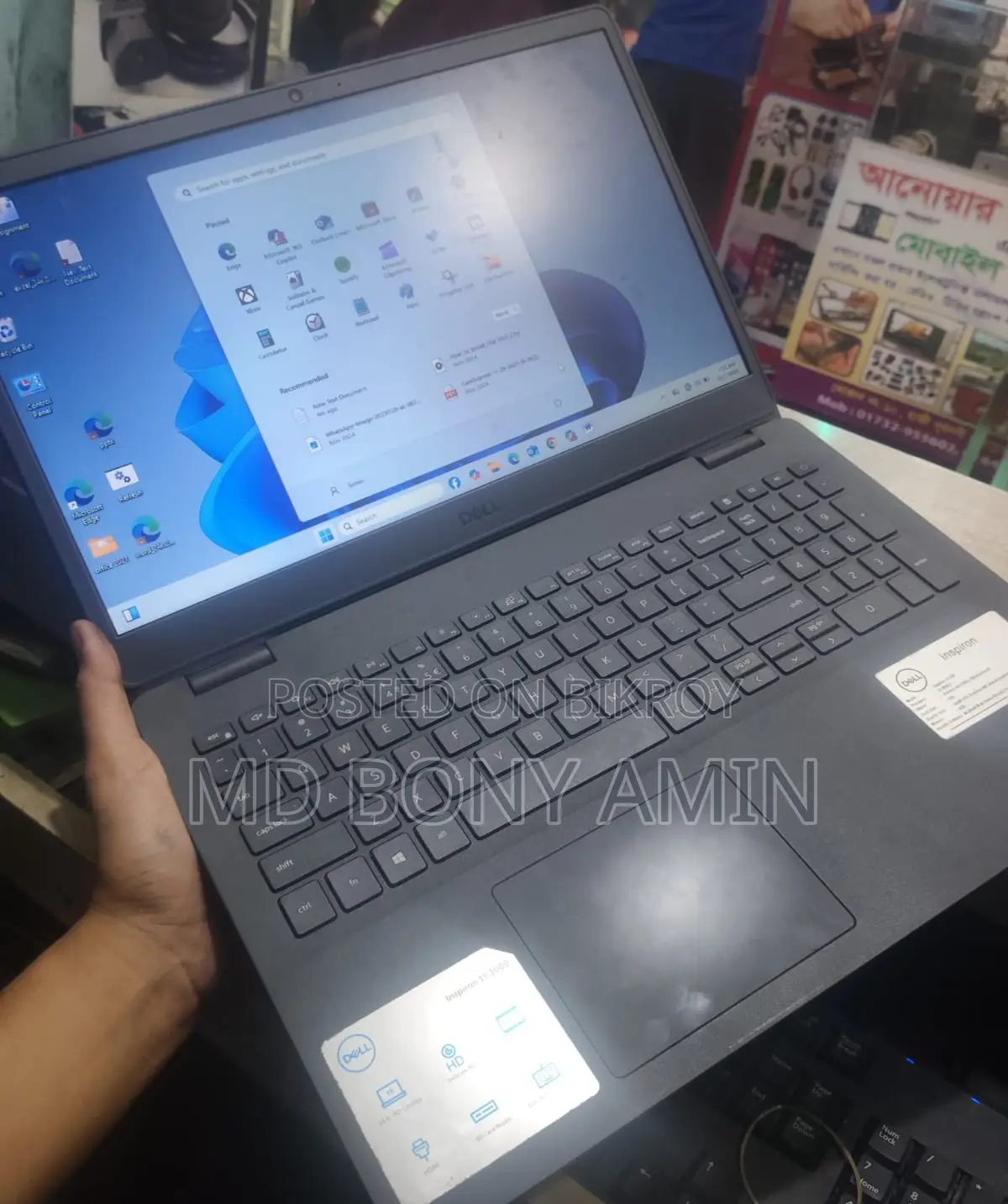 Laptop Dell Inspiron 15 8GB Intel Core i3 SSD 256GB