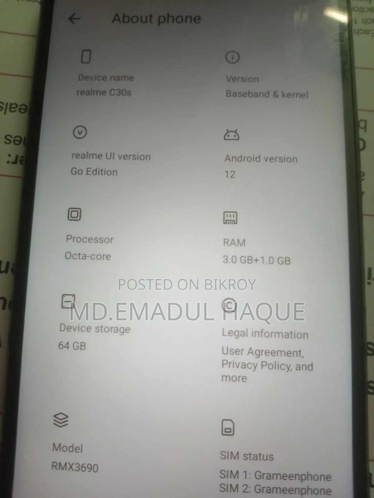 Realme C30s 64 GB Gray
