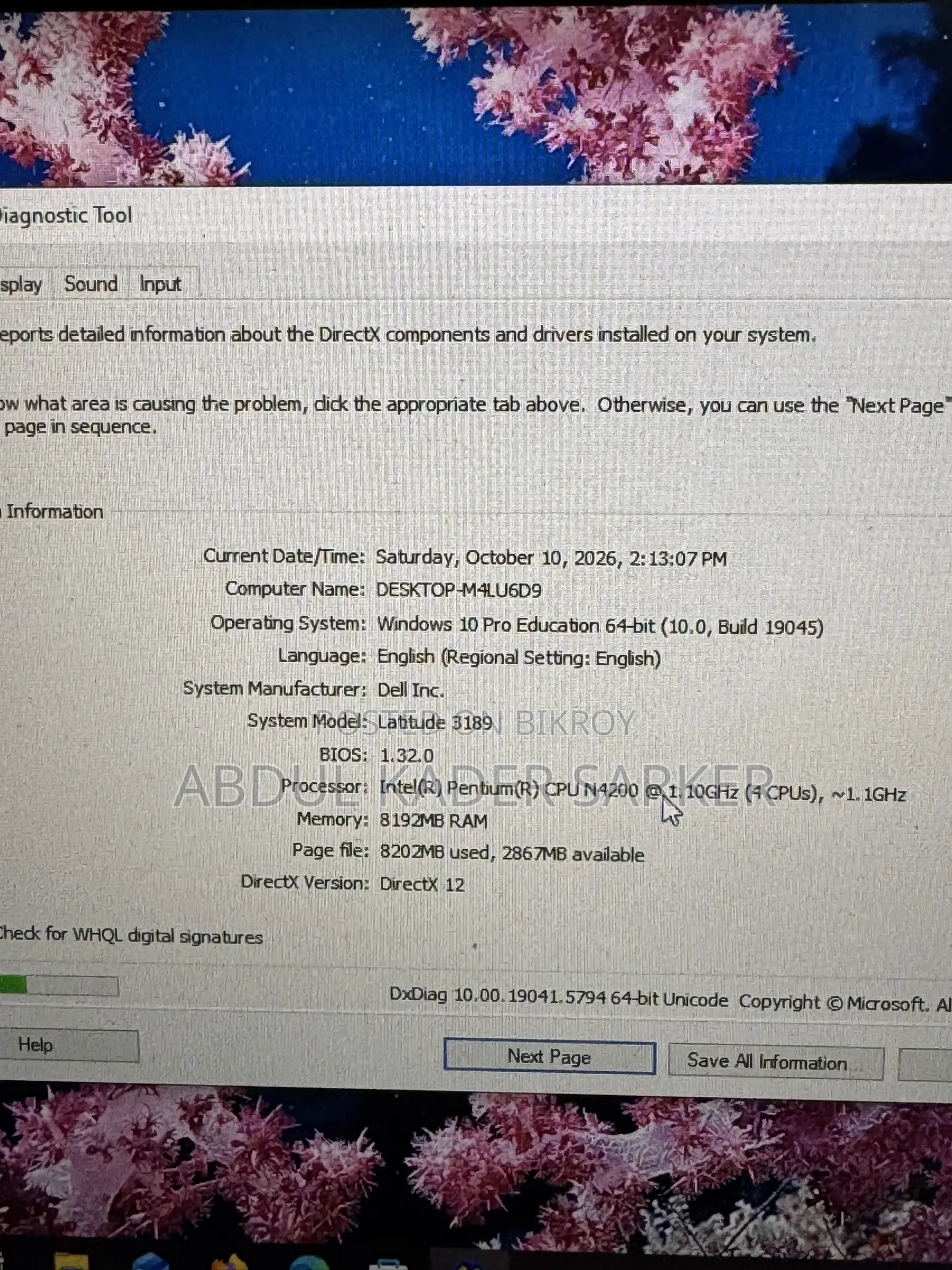 Laptop Dell Latitude 3189 8GB Intel Core 2 Quad SSD 140GB