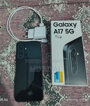 নতুন স্যামসাং গ্যালাক্সি এ১৭ ৫জি ১২৮ জিবি কালো