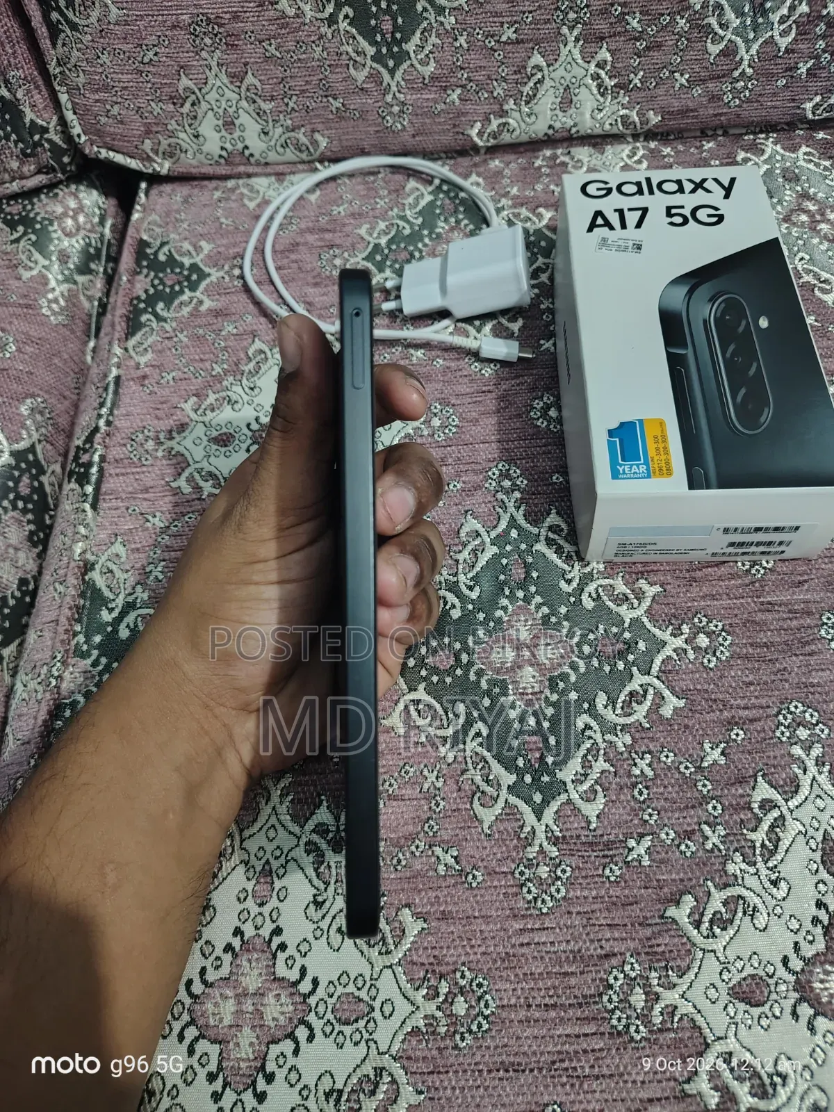 নতুন স্যামসাং গ্যালাক্সি এ১৭ ৫জি ১২৮ জিবি কালো