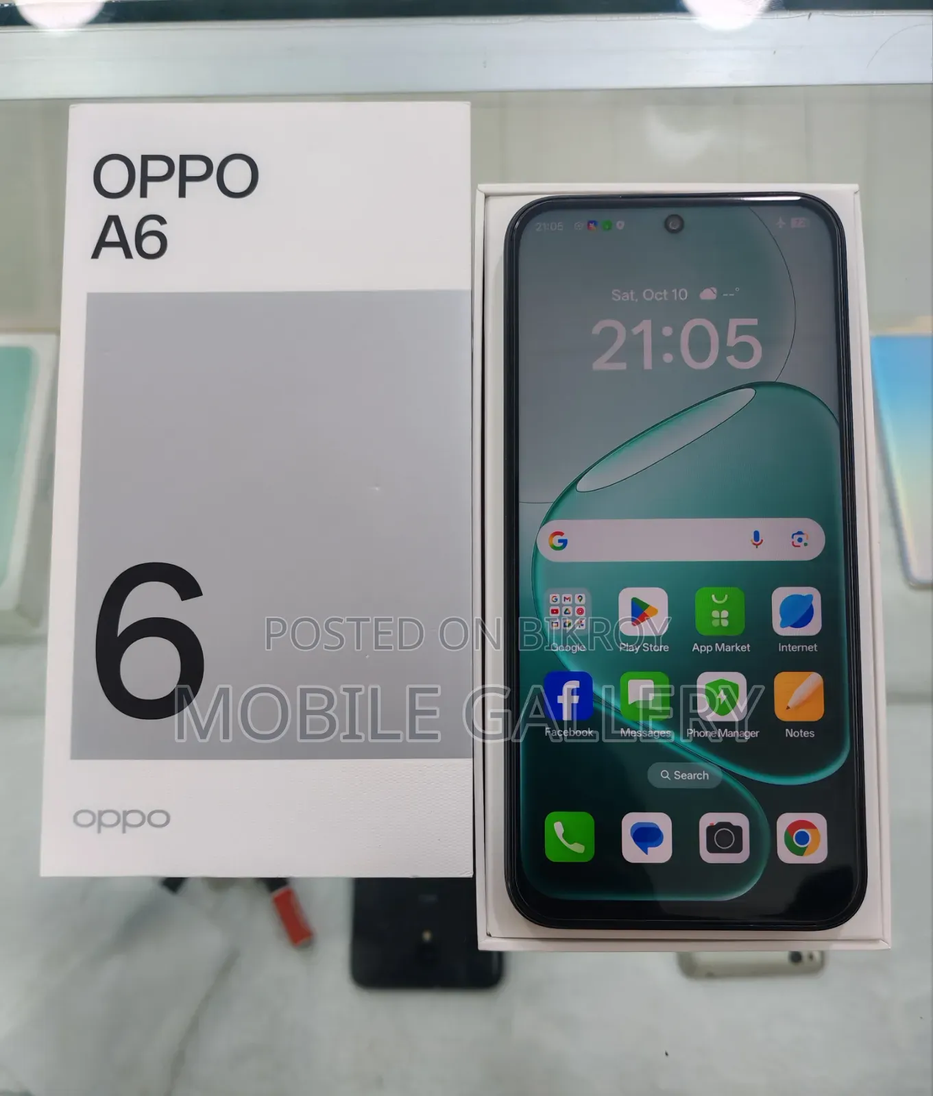 New Oppo A6 128 GB Blue