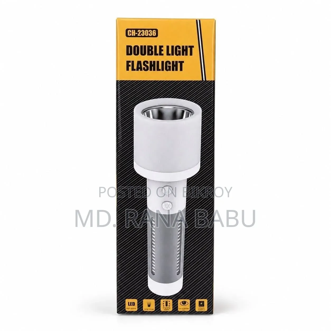 Double Light Flashlight Ch-23036