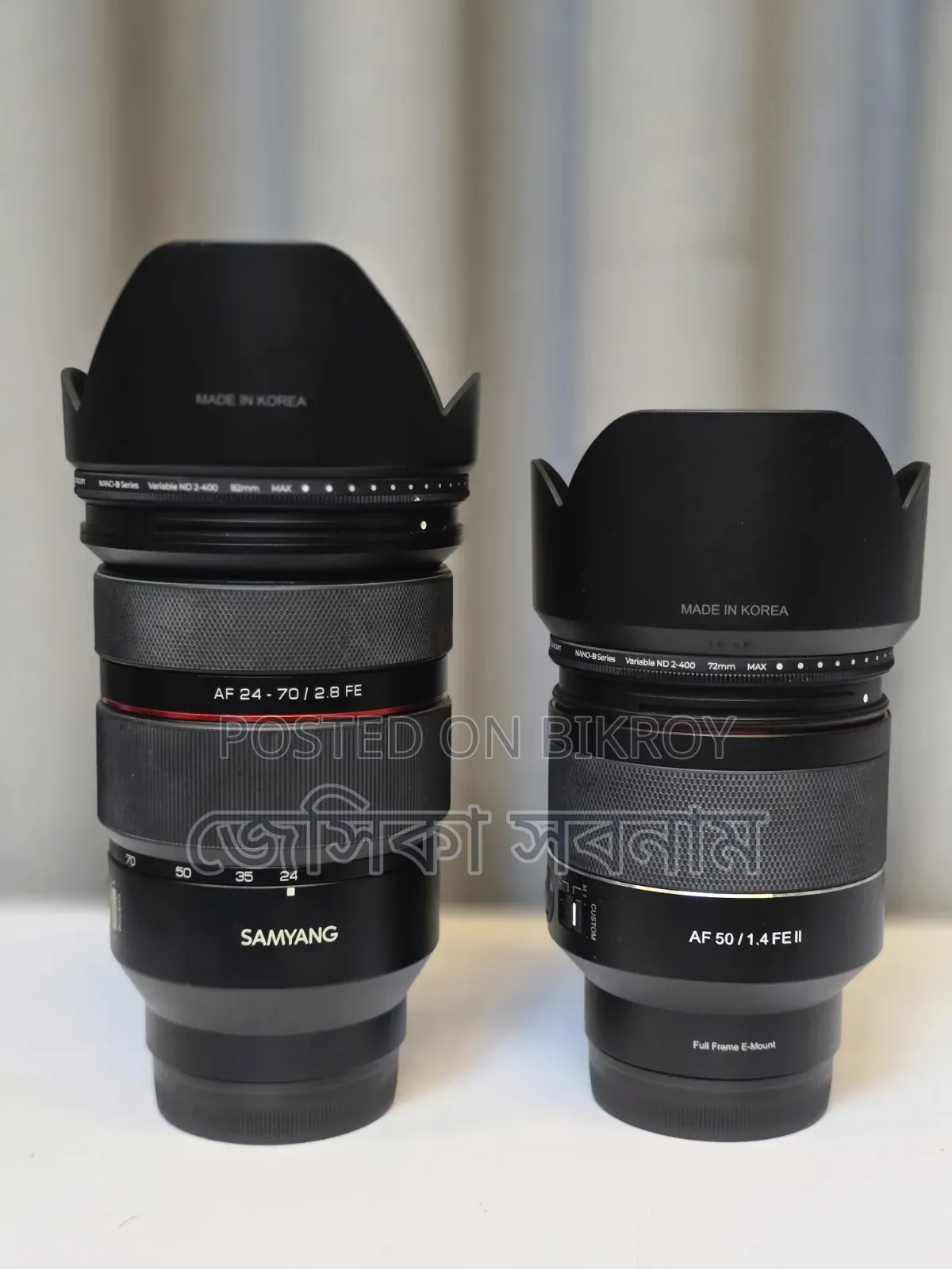 Samyang (24-70mm/ 2.8FE) + Samyang (50mm/1.4FE) Brand New