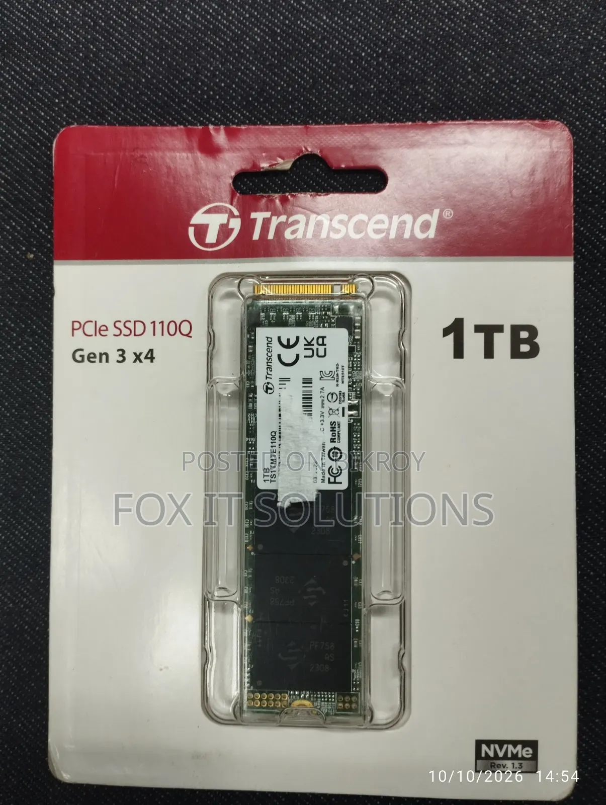 Transcend PCIe SSD 110Q (Gen 3 X4)