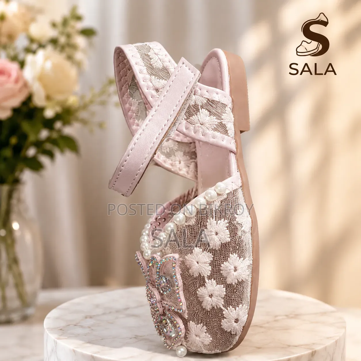 Baby Princess Embroidered Sandal