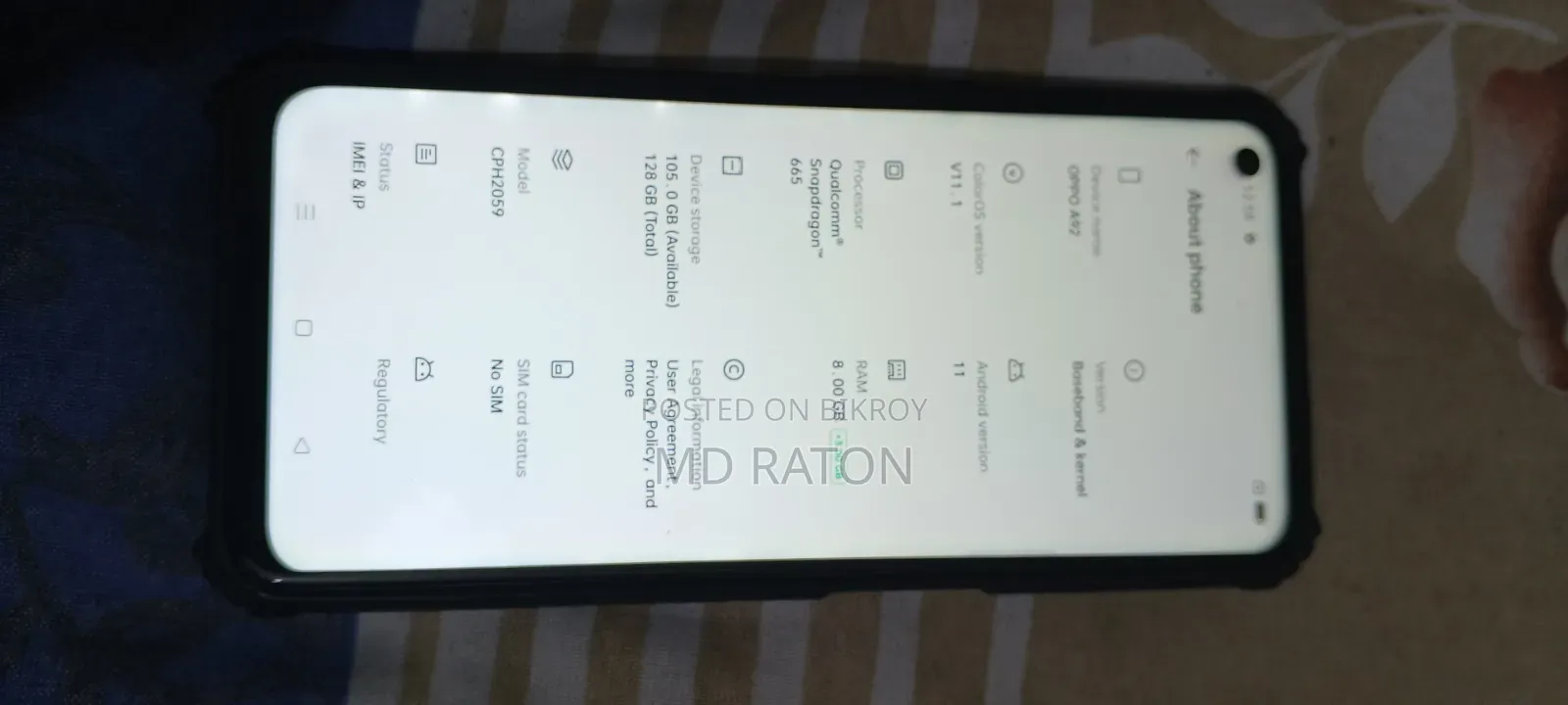 Oppo A92 128 GB Black