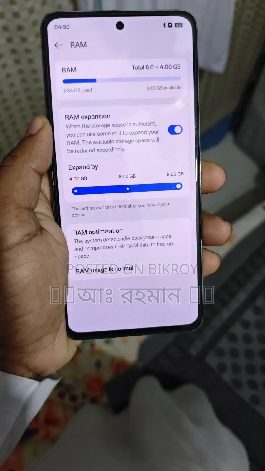 Oppo Reno12 F 256 GB Rose Gold
