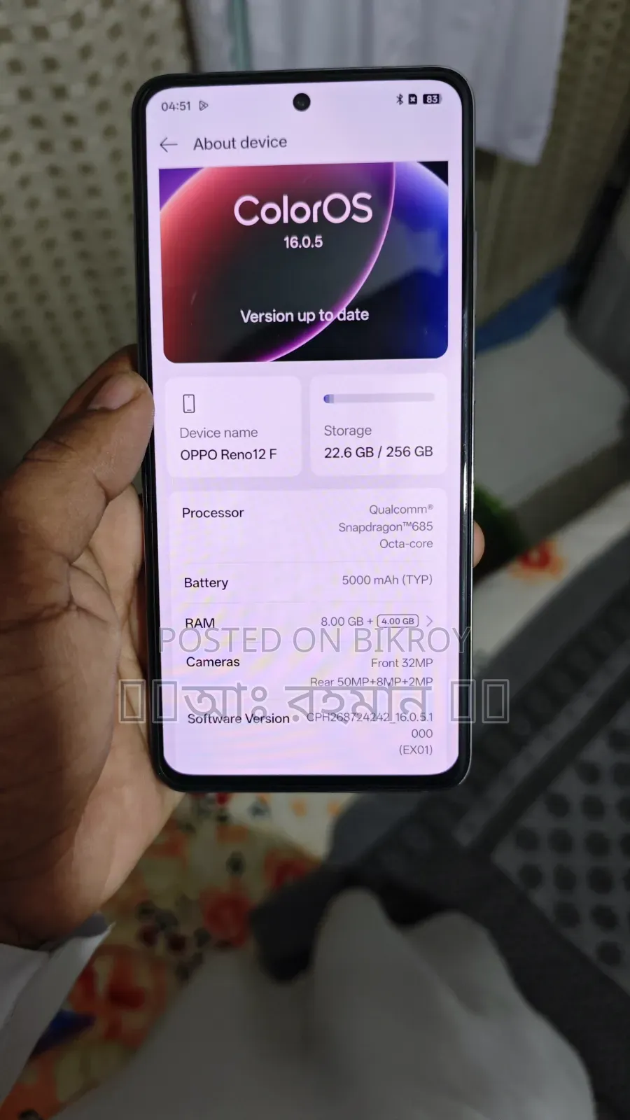 Oppo Reno12 F 256 GB Rose Gold