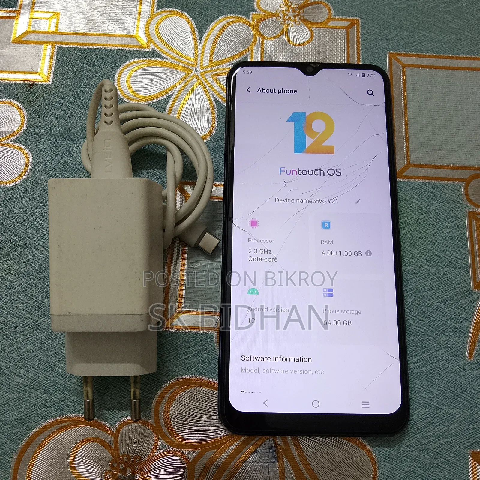 Vivo Y21 64 GB Blue