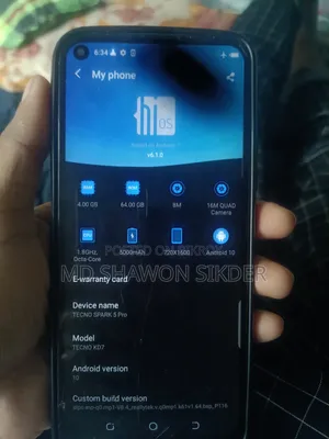 টেকনো স্পার্ক ৫ প্রো ৬৪ জিবি ব্লু
