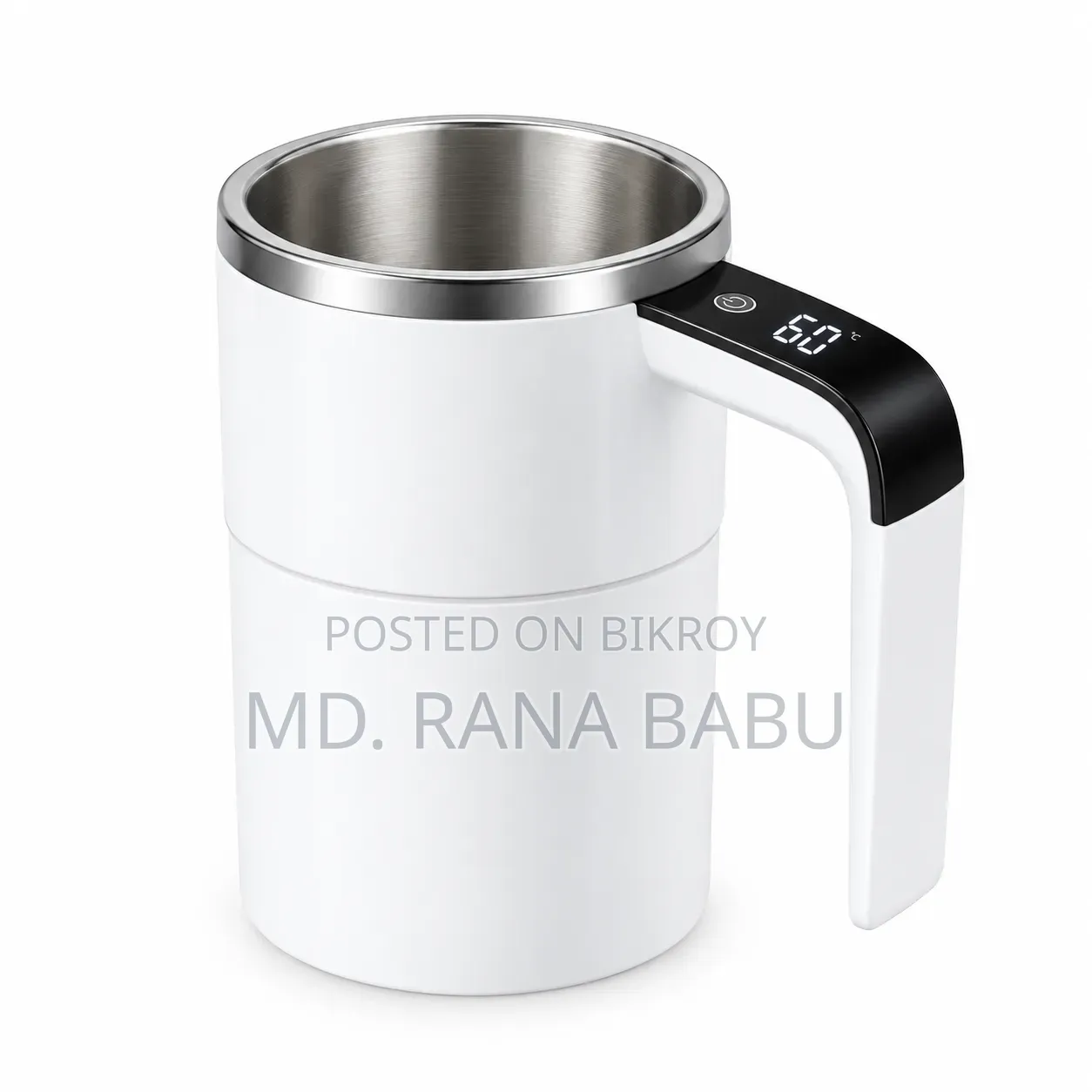 Electric Magnetic Self Stirring Mug for Mixing Coffee and Tea