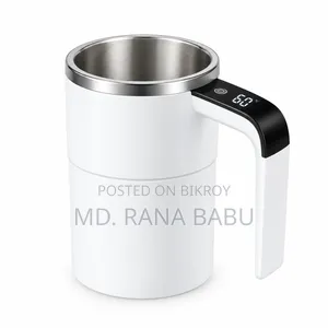 Electric Magnetic Self Stirring Mug for Mixing Coffee and Tea