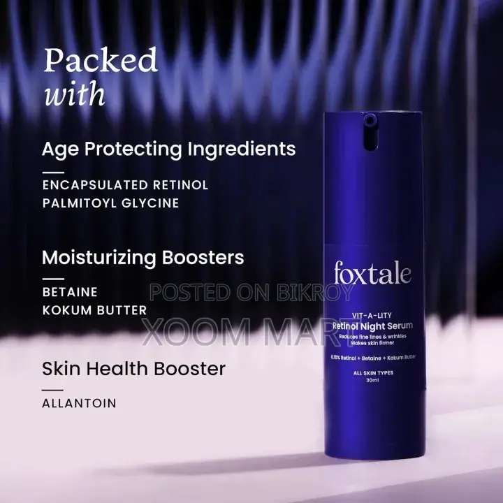 Foxtale Vit-a-Lity 0.15% Encapsulated Retinol Night Serum (30 Ml
