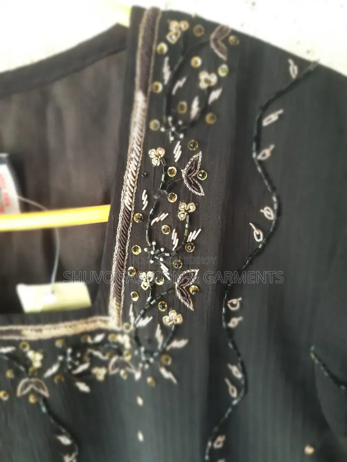 Black Embroidered Pakistani Party Wear Dress