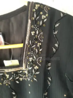 Black Embroidered Pakistani Party Wear Dress