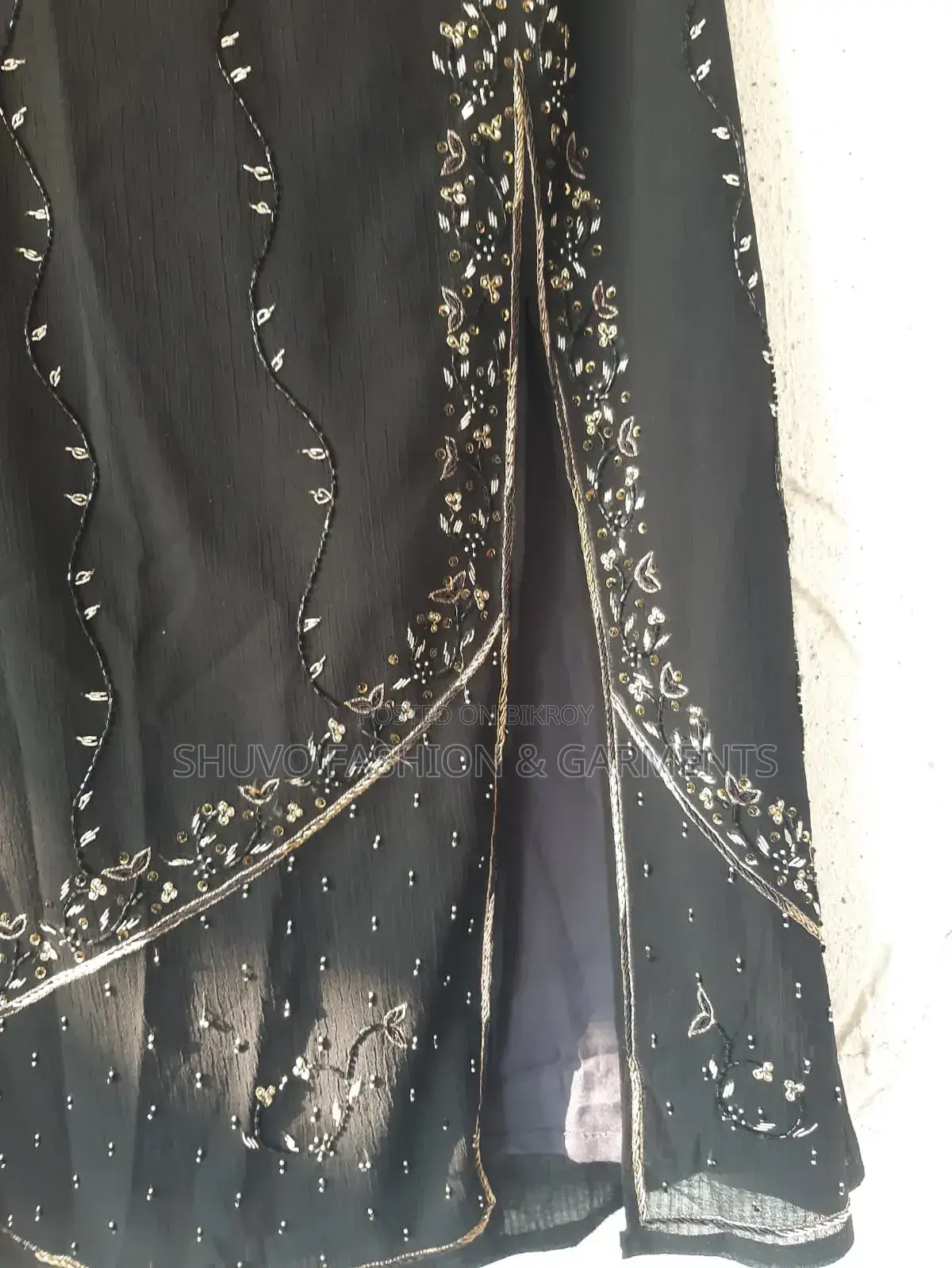 Black Embroidered Pakistani Party Wear Dress