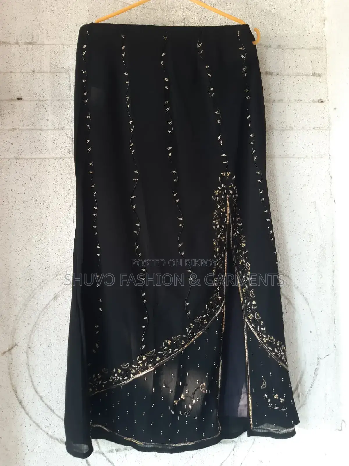 Black Embroidered Pakistani Party Wear Dress