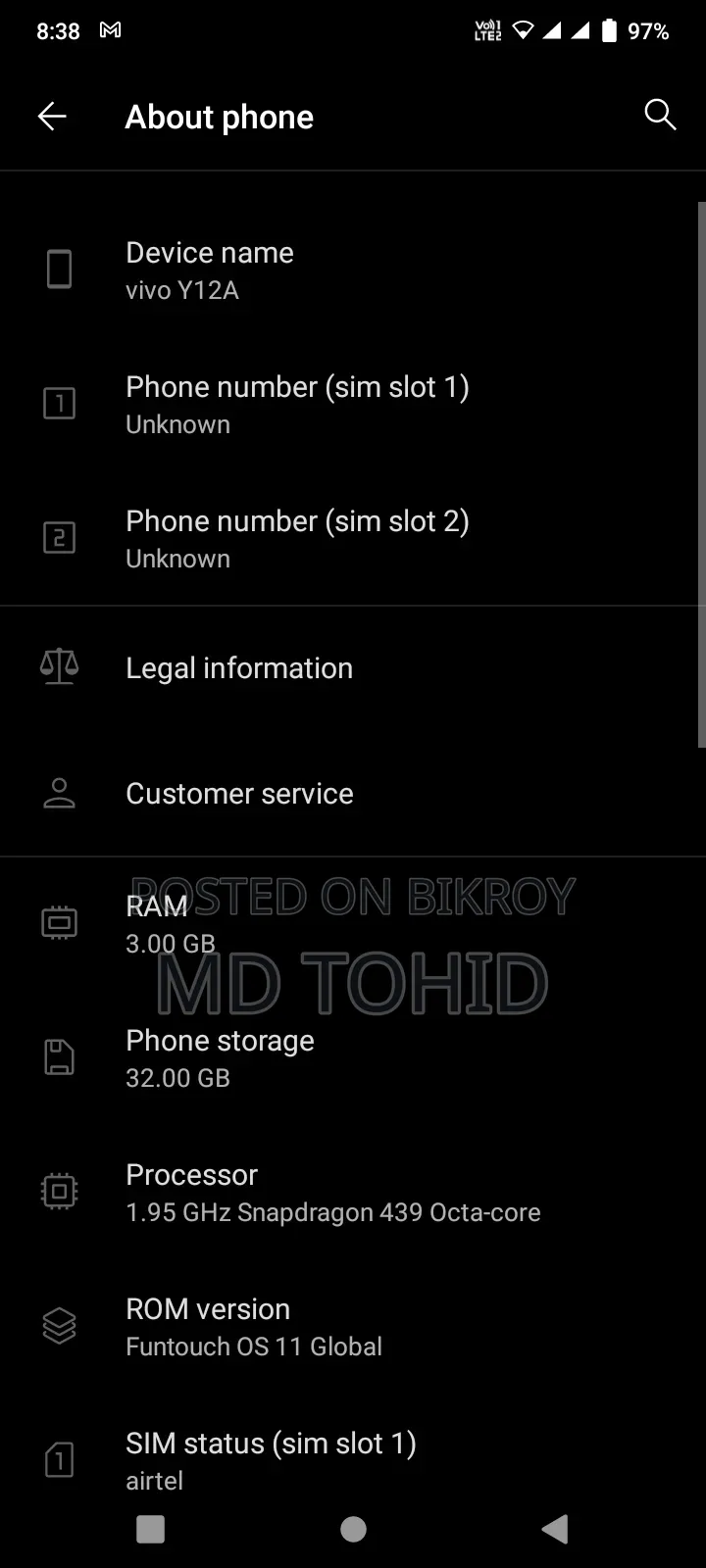 Vivo Y12 32 GB